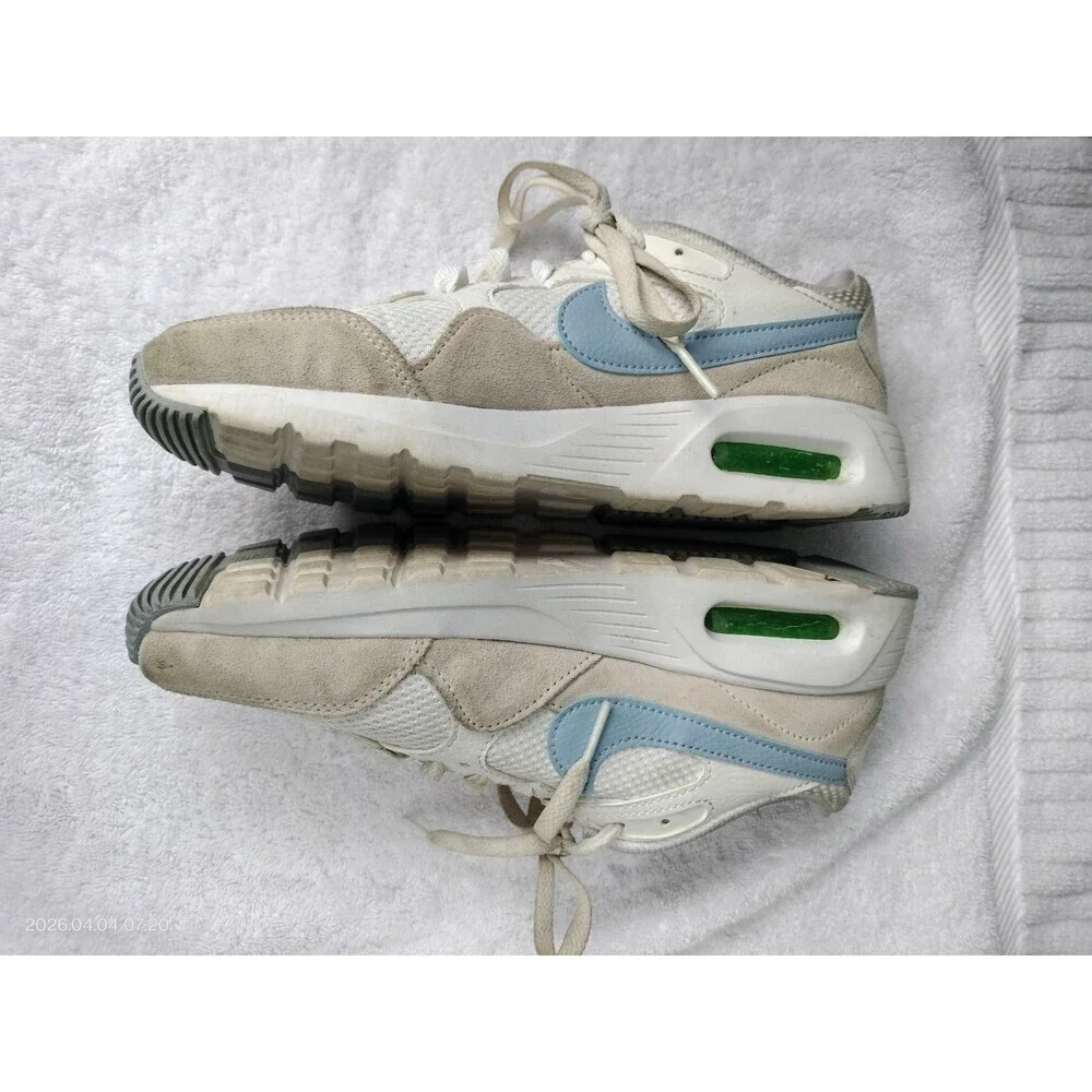 Nike/Nike Air Max/Women's Nike Air Max SC shoe/white and light blue/Size 9 US